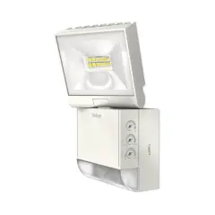 Projecteur LED extérieur Theben avec interrupteur réglable pour la luminosité, la durée et le mode.
