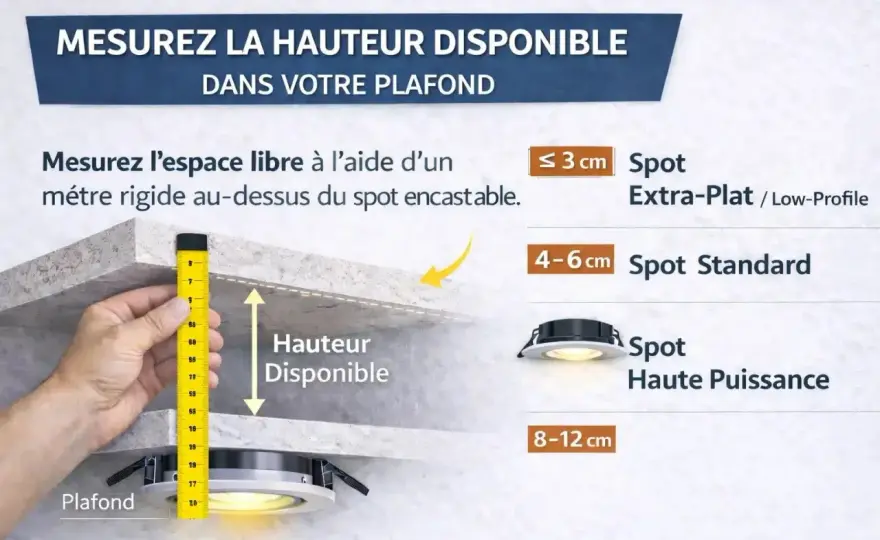 Diamètre spot encastrable - Évitez les erreurs courantes !