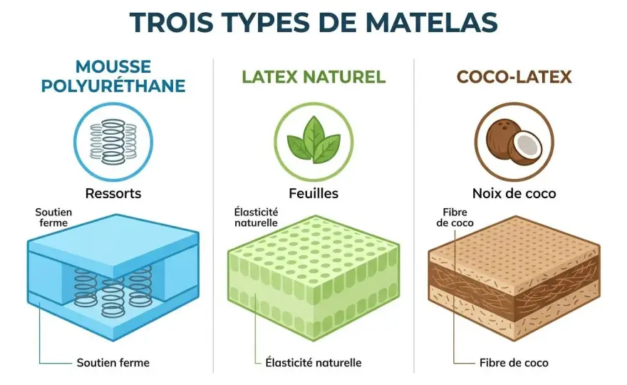 Matelas mousse ou latex - Le guide pour bien choisir