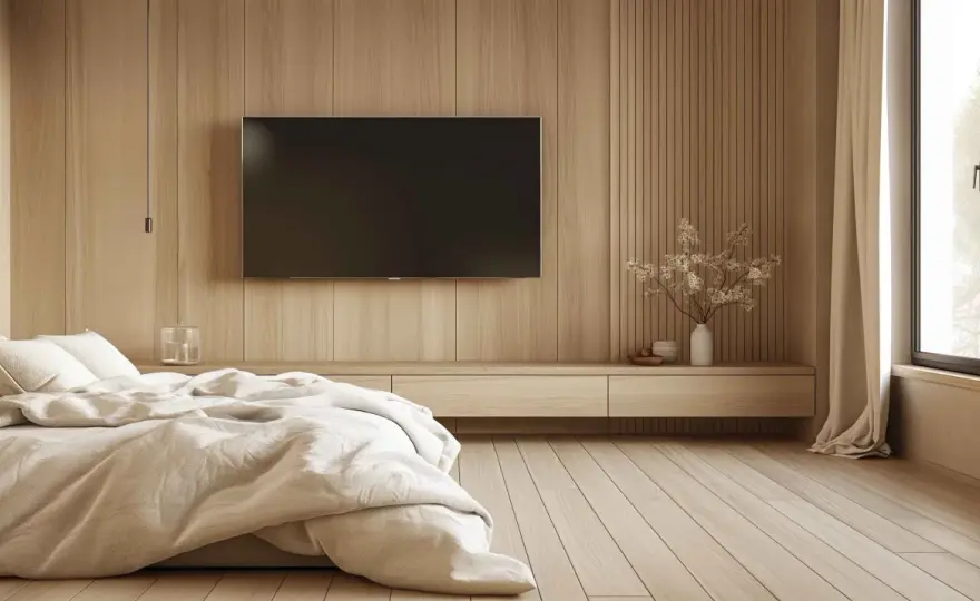 TV chambre - La hauteur parfaite pour ne plus avoir mal au cou
