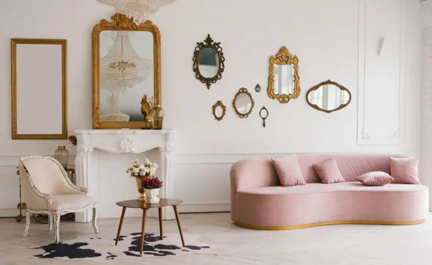 Salon vintage moderne - L'équilibre parfait