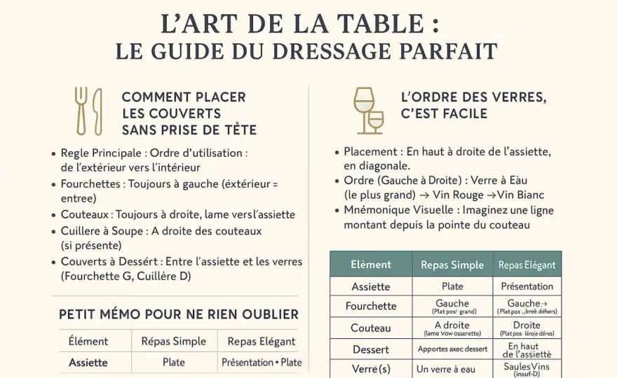 Comment dresser une table parfaite - Guide complet